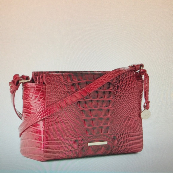 Brahmin Merlot Ombre Melbourne Hillary Crossbody BNWT - Picture 2 of 12